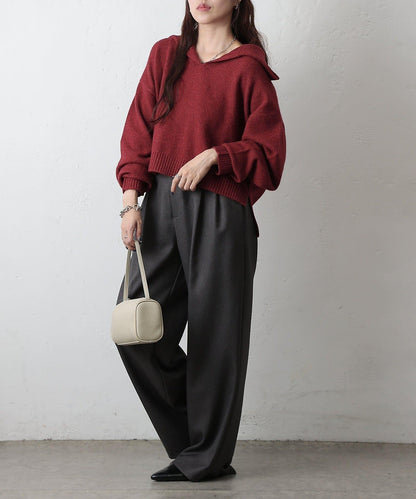 柔軟帶領開襟襯衫