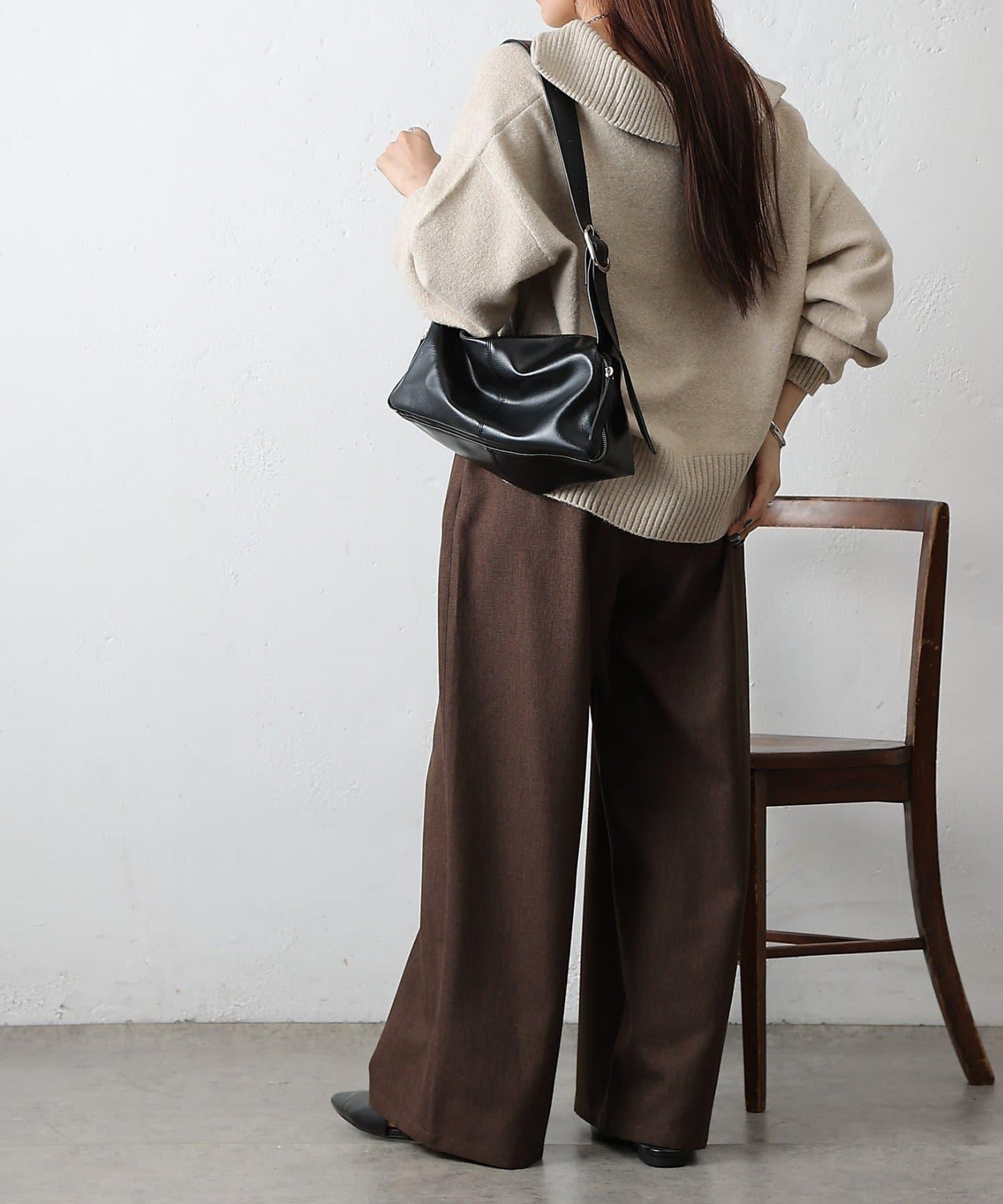 柔軟帶領開襟襯衫