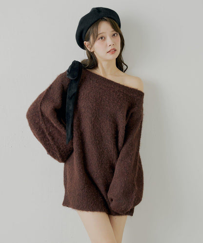 【復刻】天鵝絨蝴蝶結連帽連衣裙