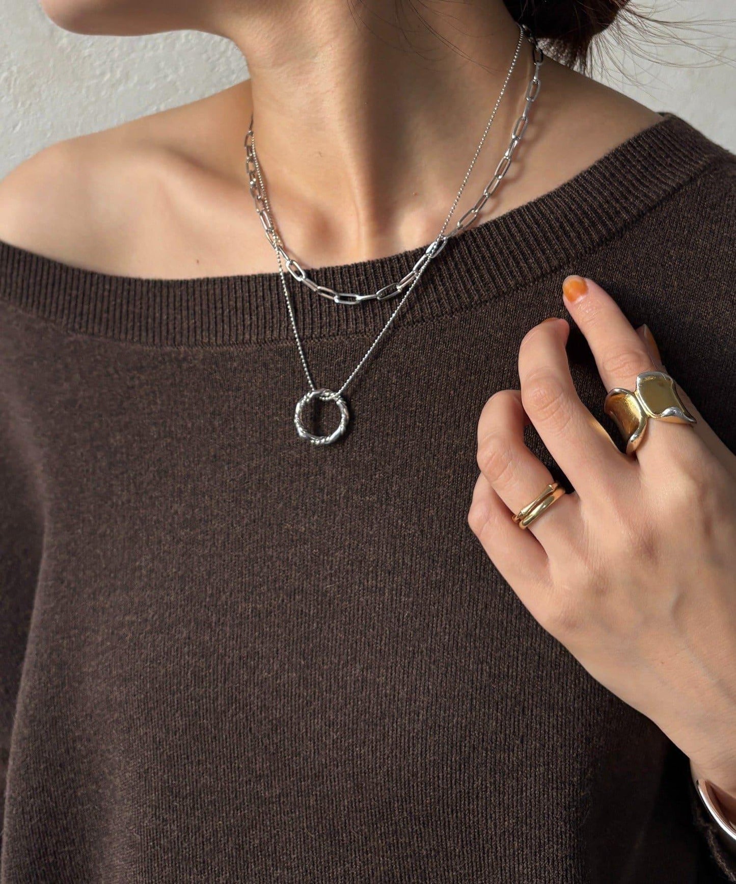 設計感多層鏈條項鍊