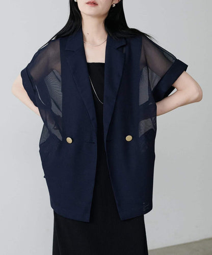 【LARUTA】短袖網眼夾克