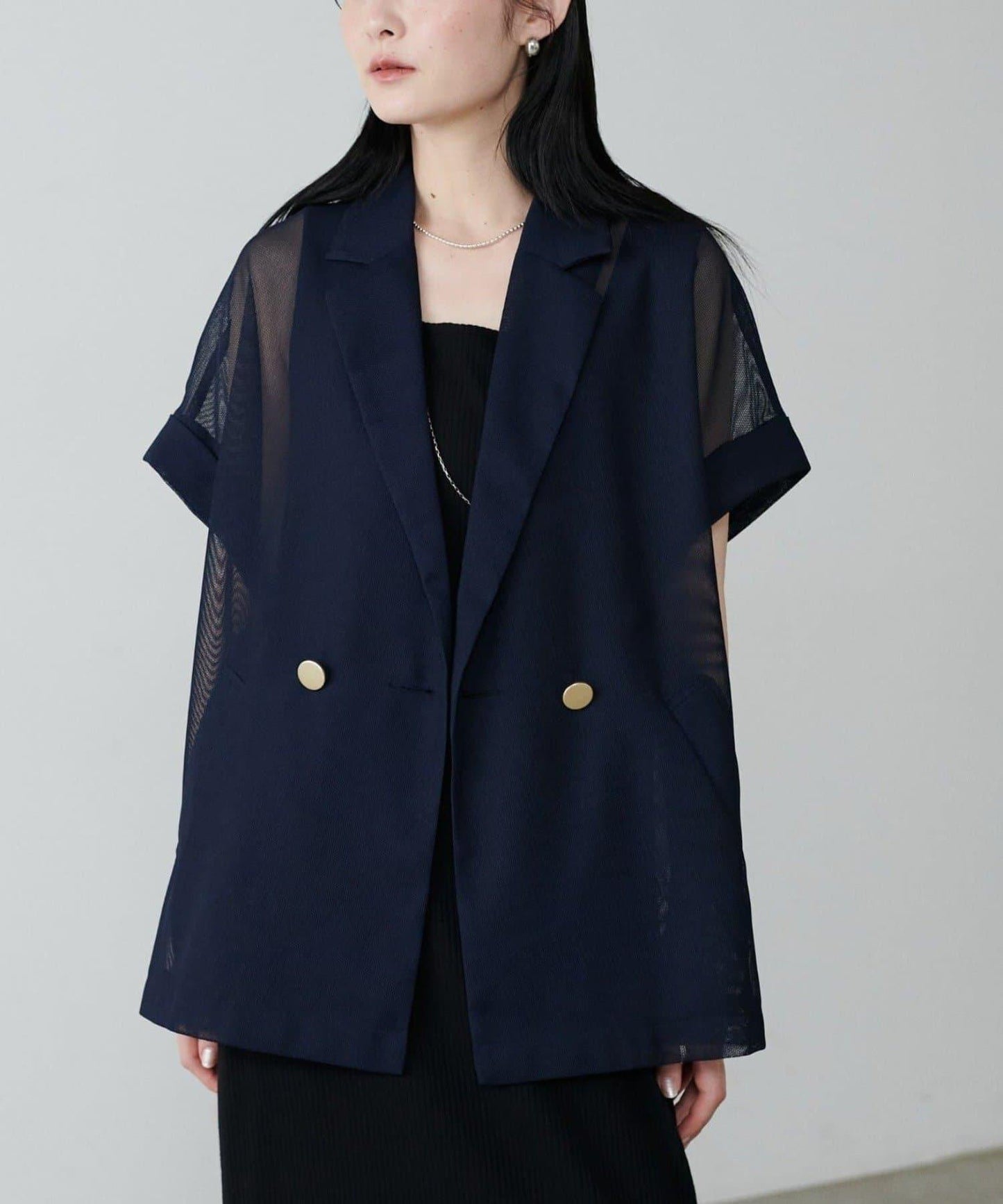 【LARUTA】短袖網眼夾克