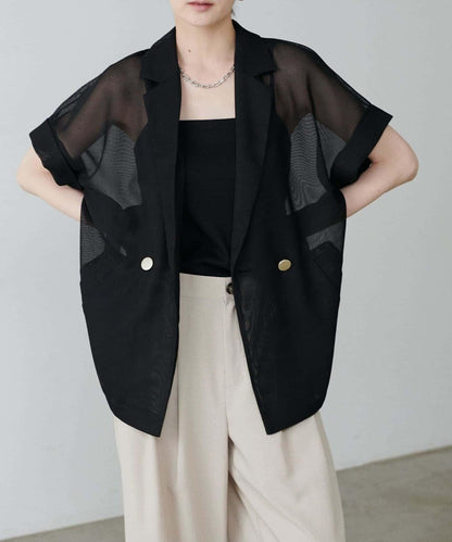 【LARUTA】短袖網眼夾克