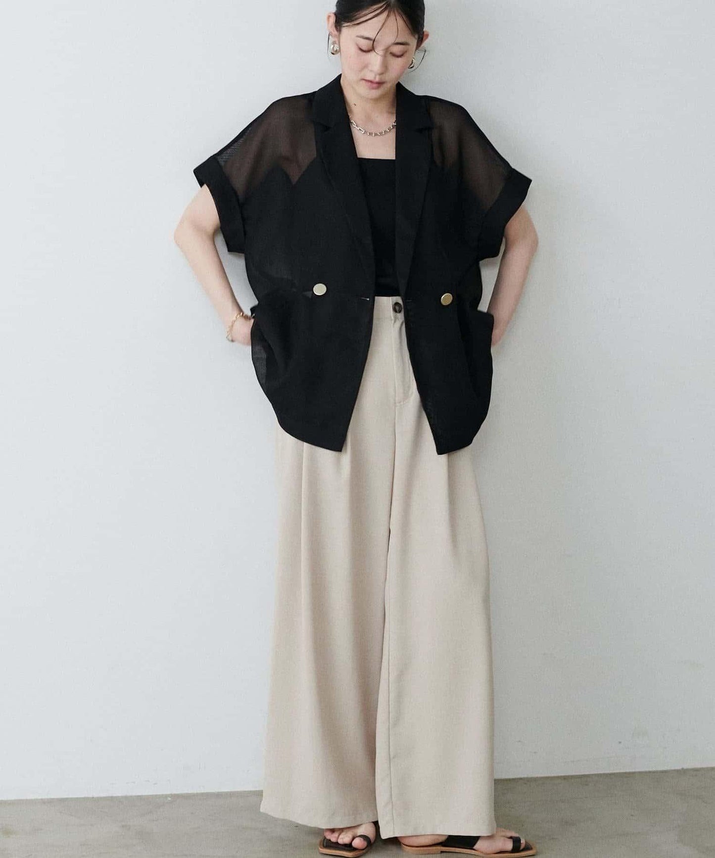 【LARUTA】短袖網眼夾克