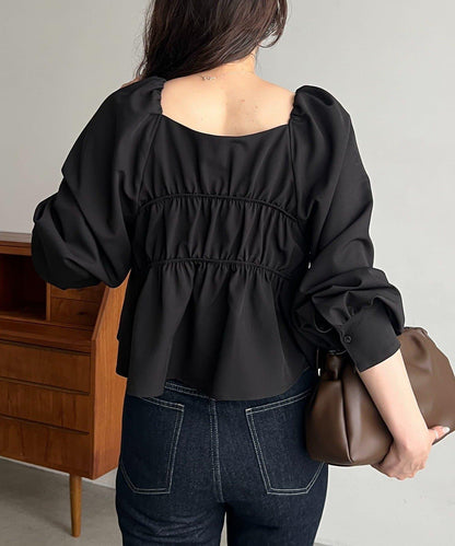 立領羊毛短款大衣