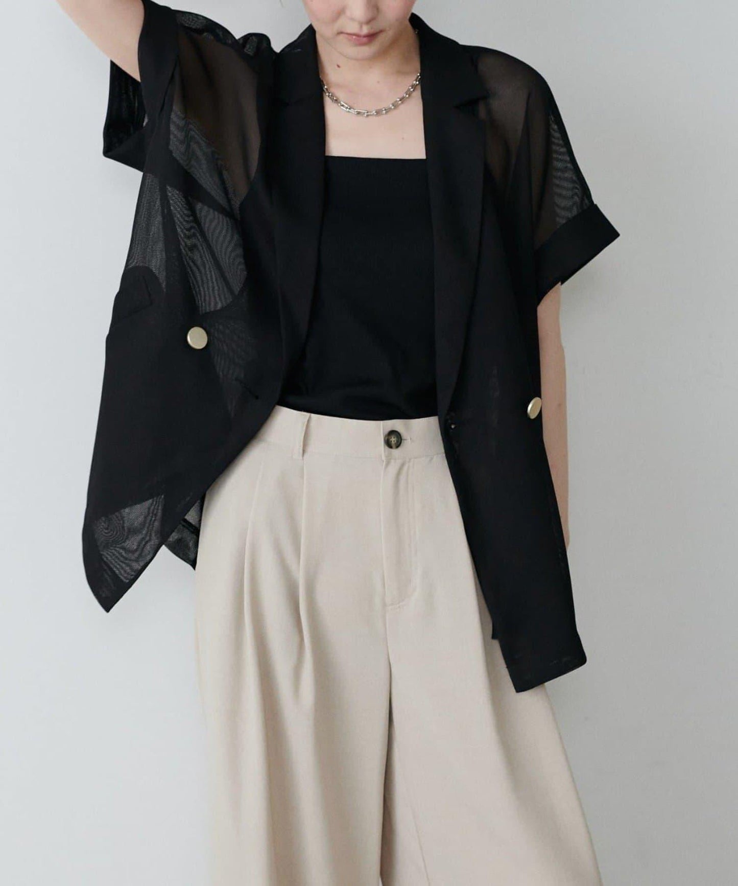 【LARUTA】短袖網眼夾克