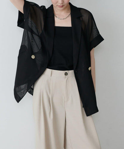 【LARUTA】短袖網眼夾克