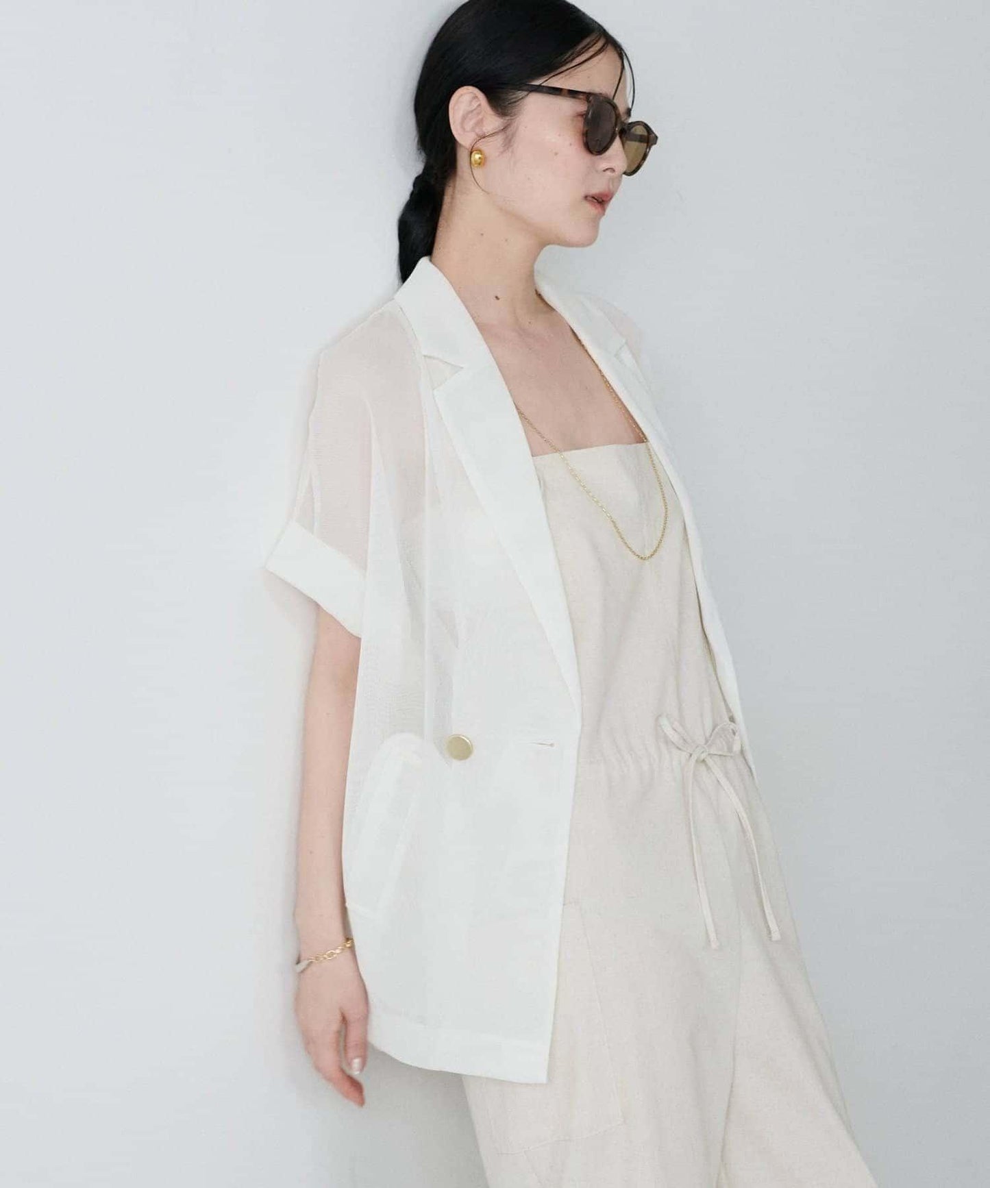 【LARUTA】短袖網眼夾克