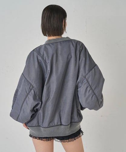 Sourcream酸奶色顏料工藝MA1夾克