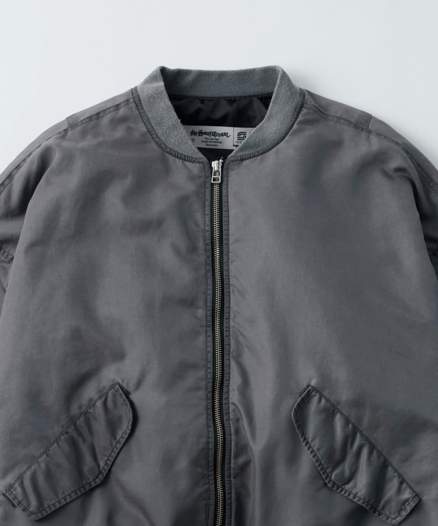 Sourcream酸奶色顏料工藝MA1夾克