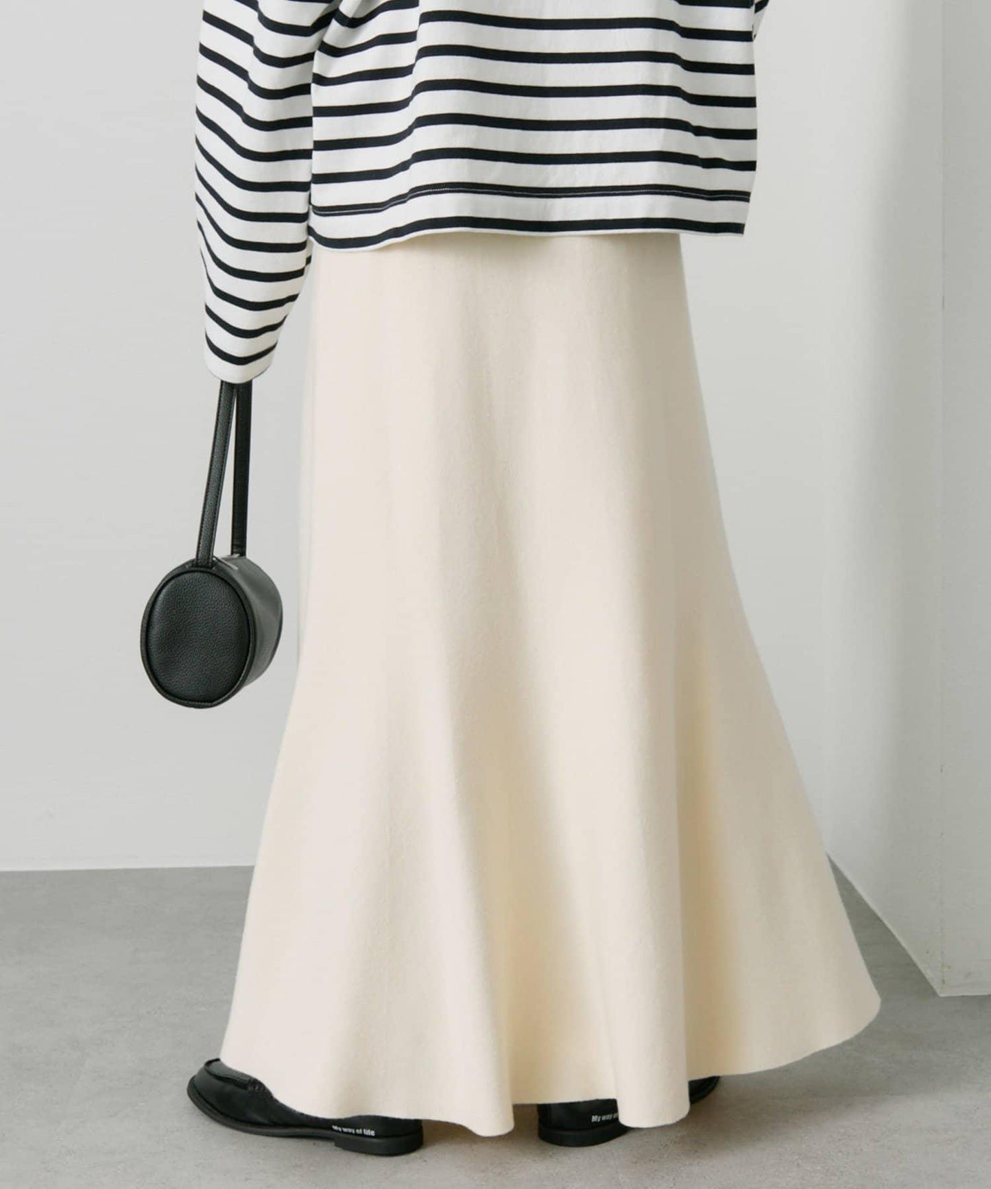 【/復刻】米蘭羅紋針織半身裙