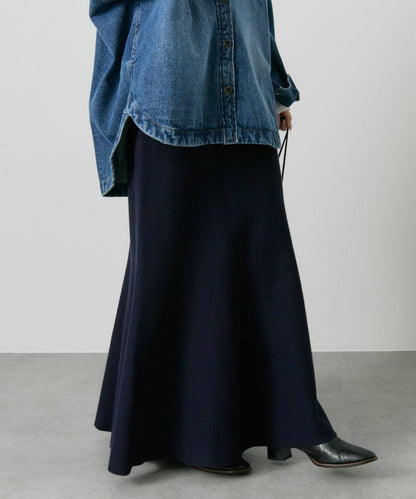 【/復刻】米蘭羅紋針織半身裙