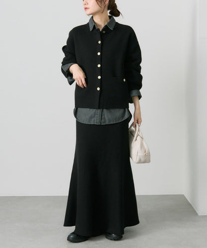 【/復刻】米蘭羅紋針織半身裙