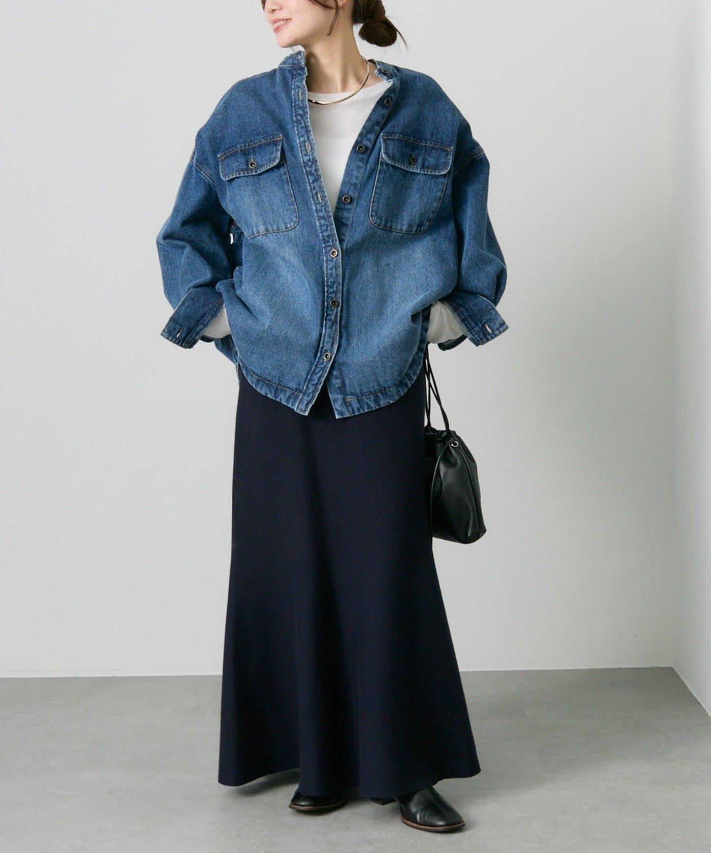 【/復刻】米蘭羅紋針織半身裙