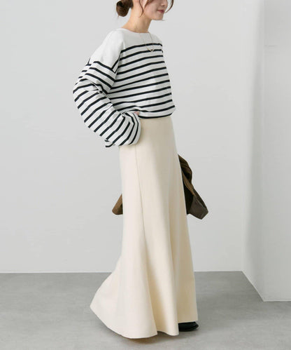 【/復刻】米蘭羅紋針織半身裙