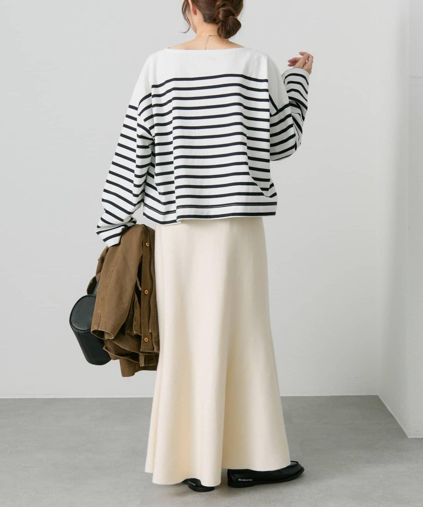 【/復刻】米蘭羅紋針織半身裙