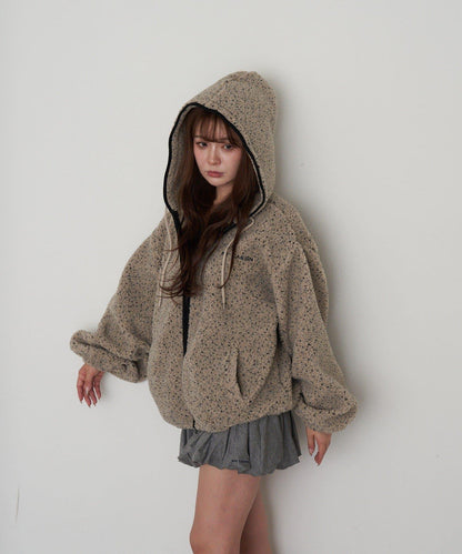 剪裁氣球袖迷你裙褲