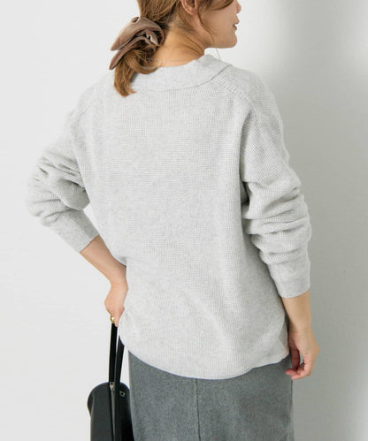 華夫格針織POLO衫