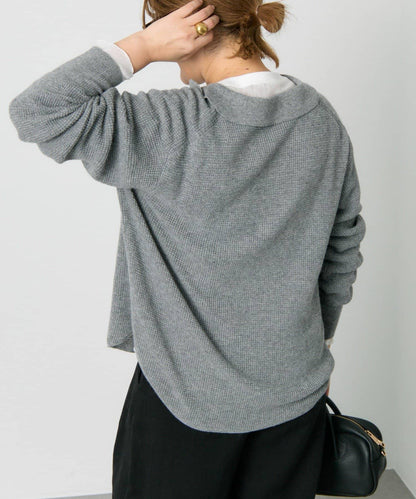 華夫格針織POLO衫