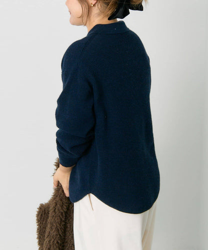 華夫格針織POLO衫