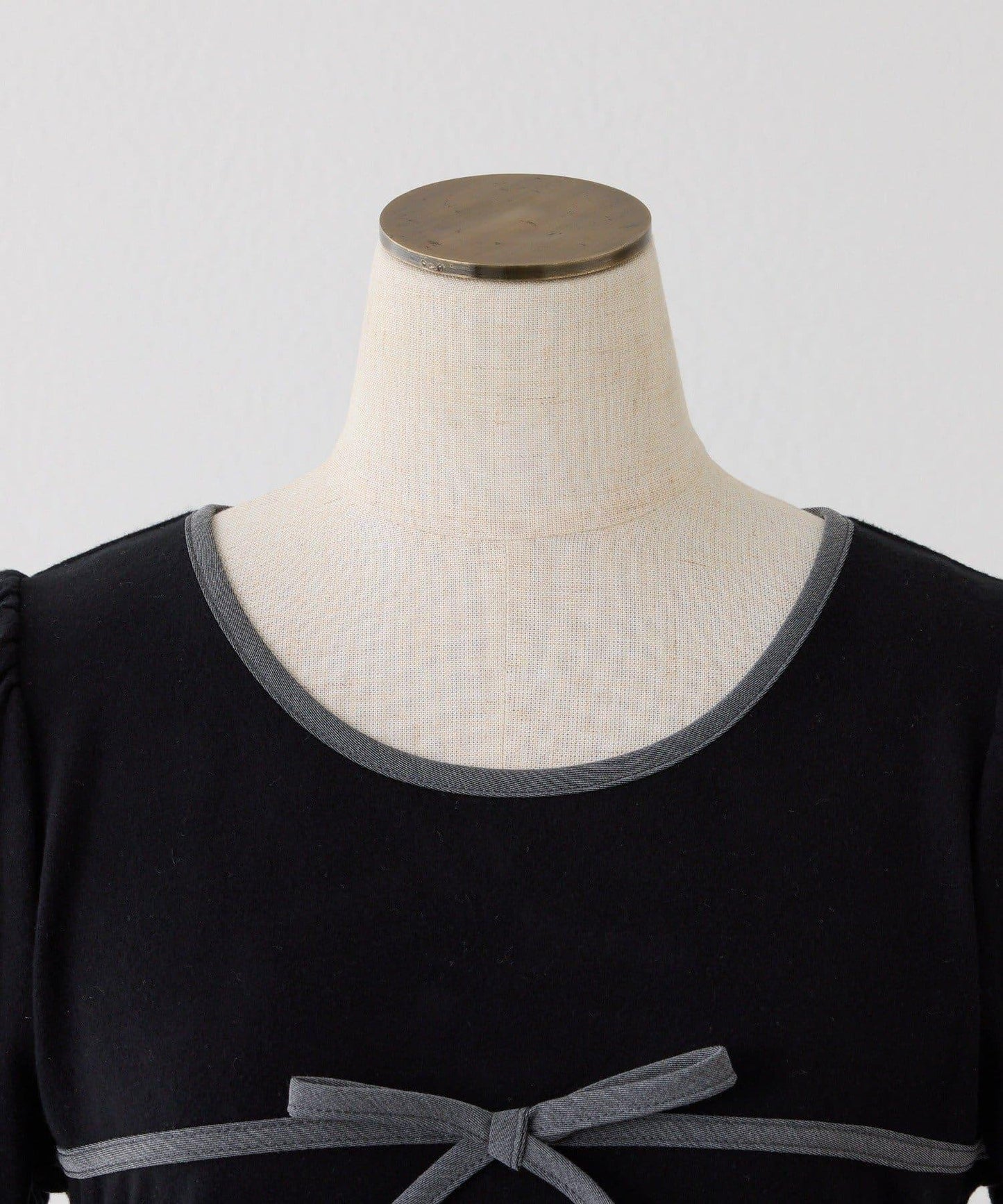 【one after another】拼色蝴蝶結T恤