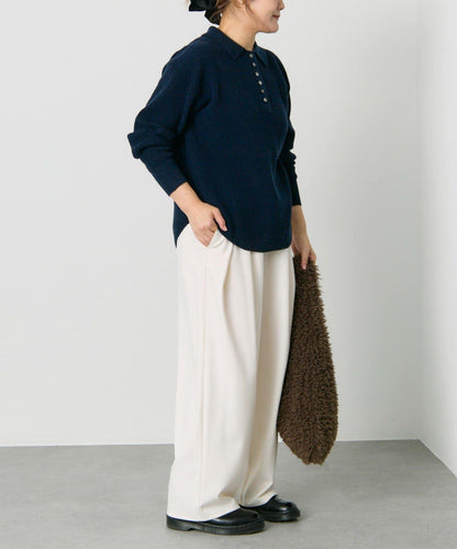 華夫格針織POLO衫