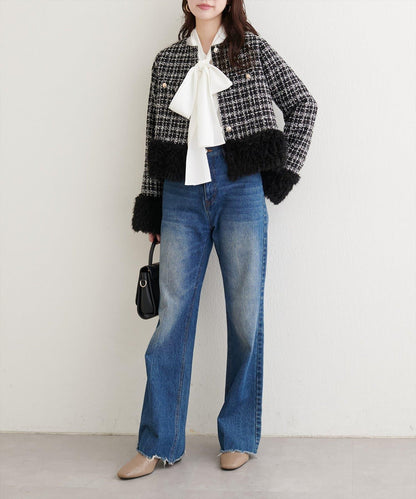 蝴蝶結領帶襯衫