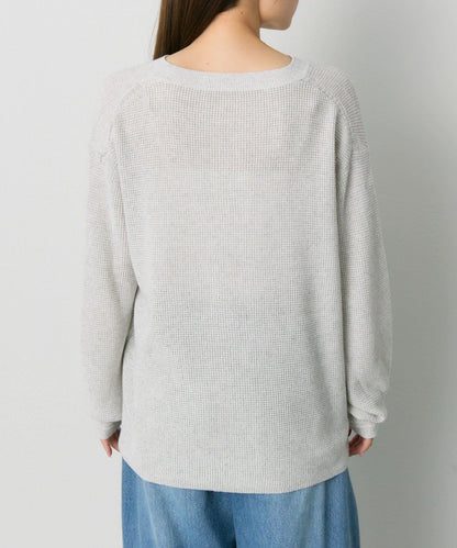 亨利領華夫格針織衫