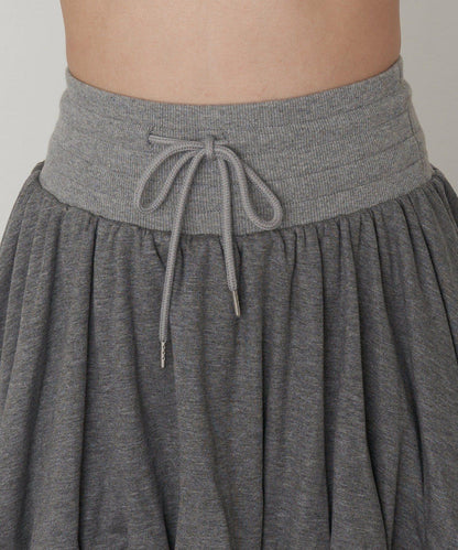 剪裁氣球袖迷你裙褲