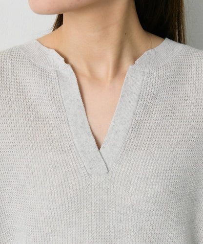 亨利領華夫格針織衫