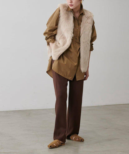 【LARUTA】長款仿皮草馬甲