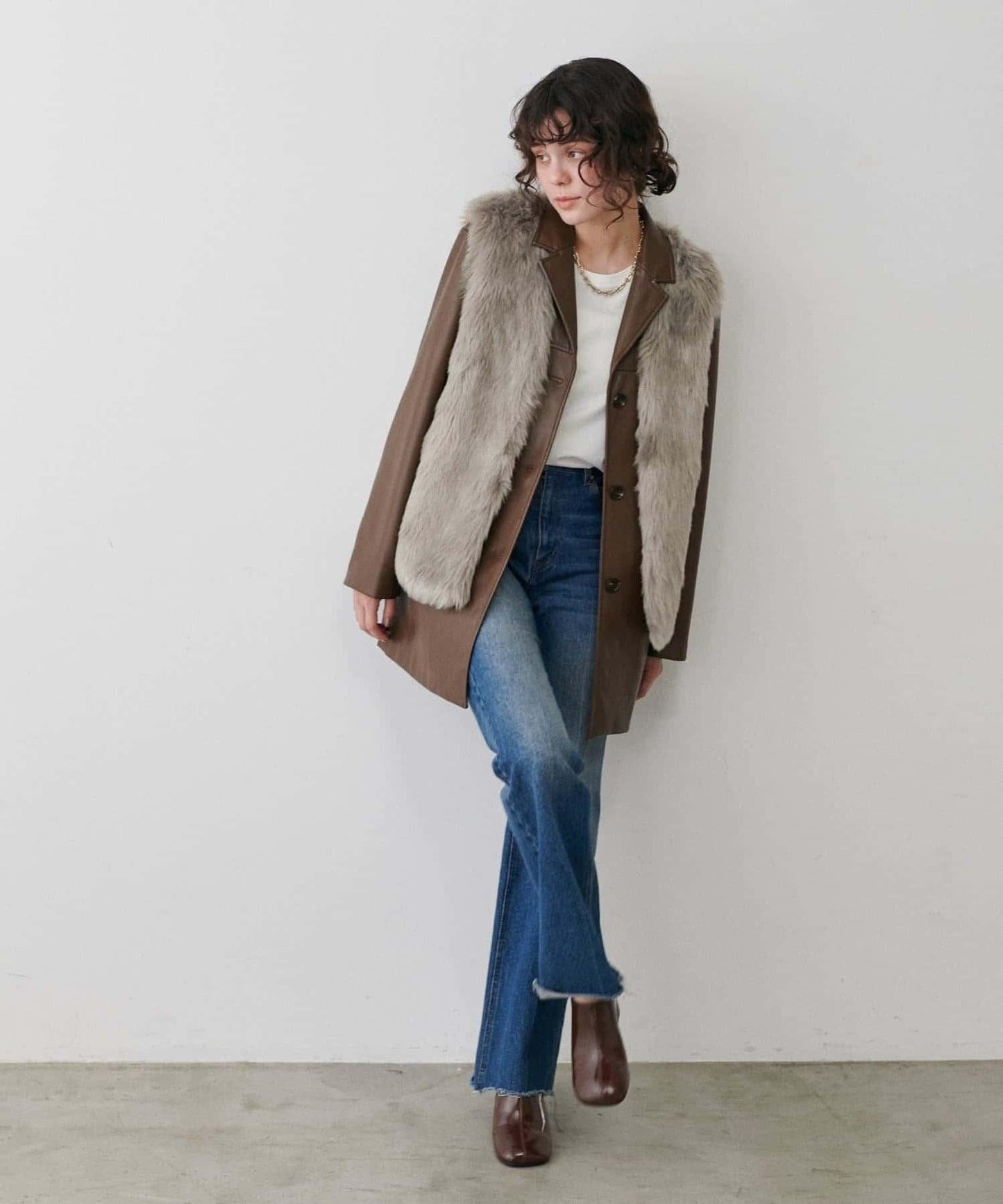 【LARUTA】長款仿皮草馬甲