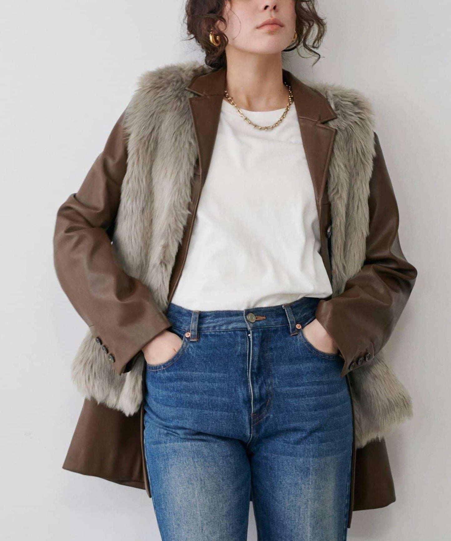 【LARUTA】長款仿皮草馬甲