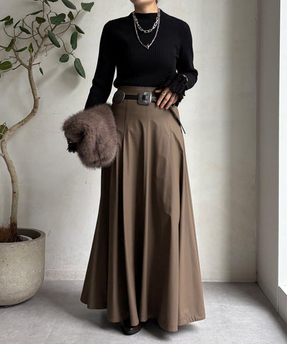 流蘇袖口羅紋針織衫