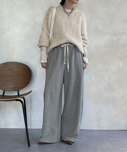 長款毛絨套頭衫