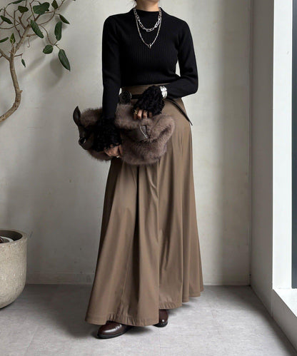 流蘇袖口羅紋針織衫