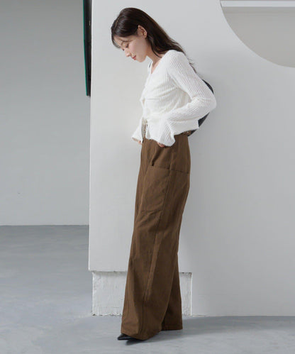 毛邊扭結套頭衫