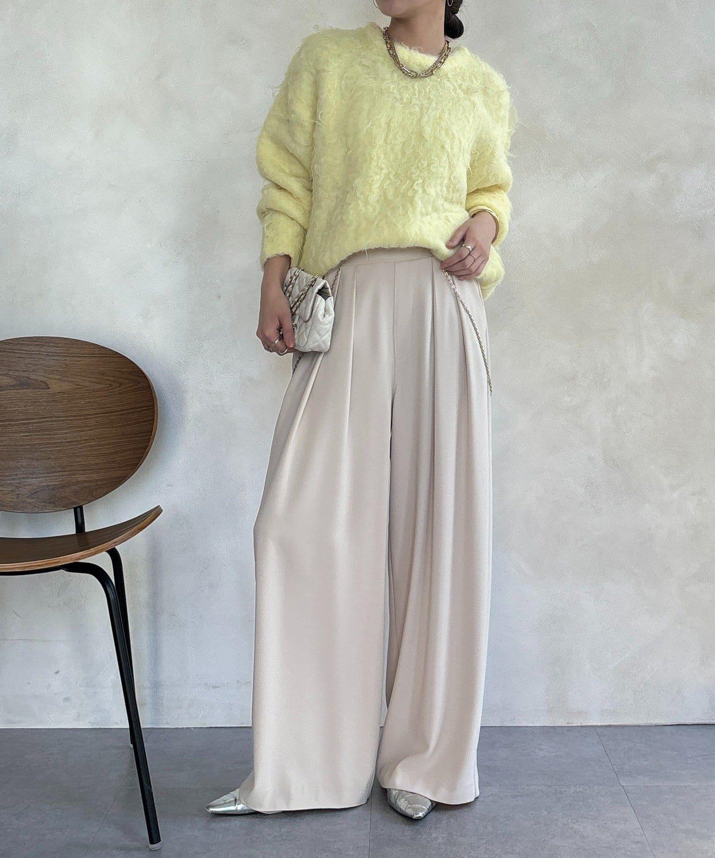 長款毛絨套頭衫