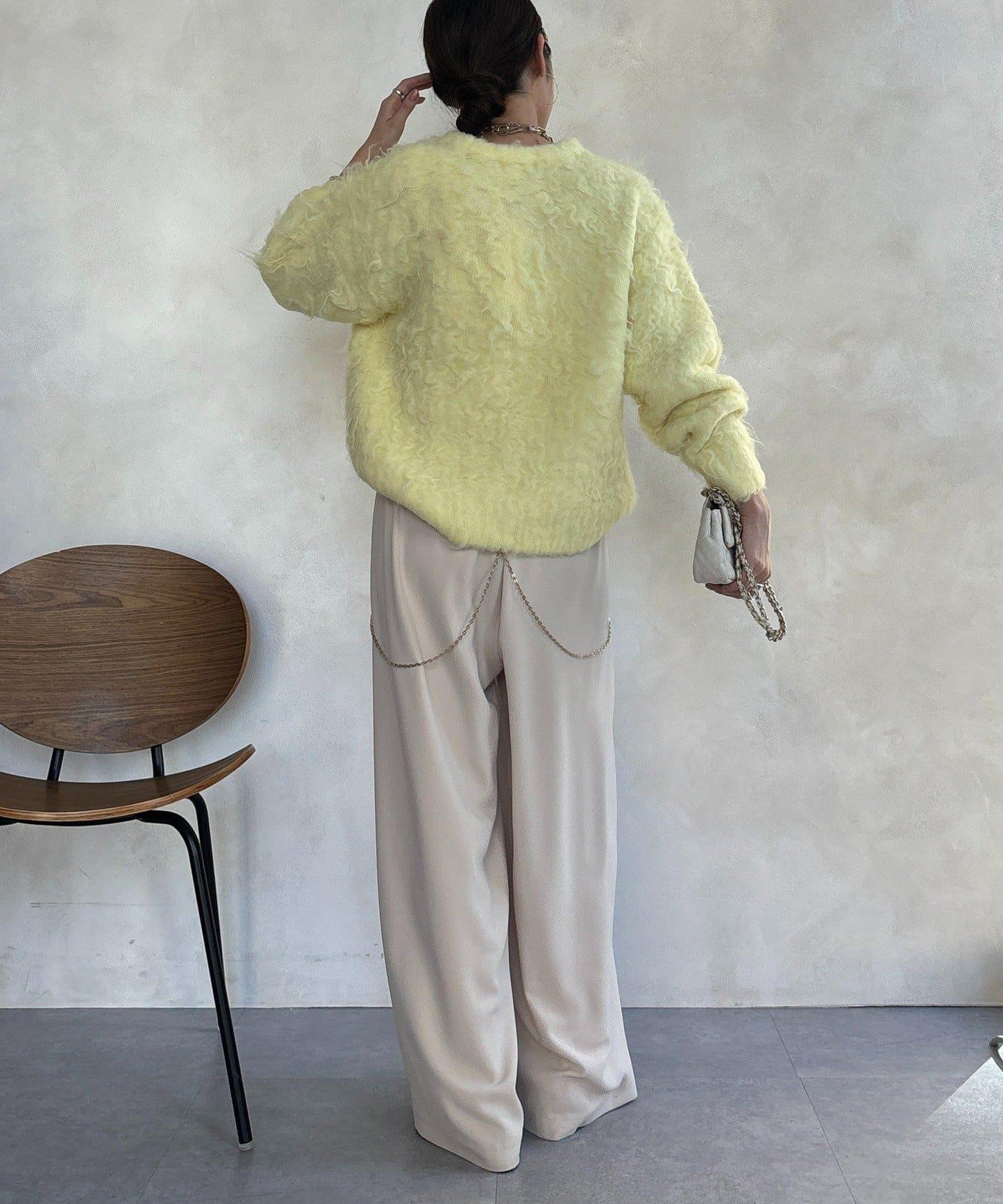 長款毛絨套頭衫