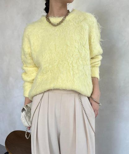 長款毛絨套頭衫