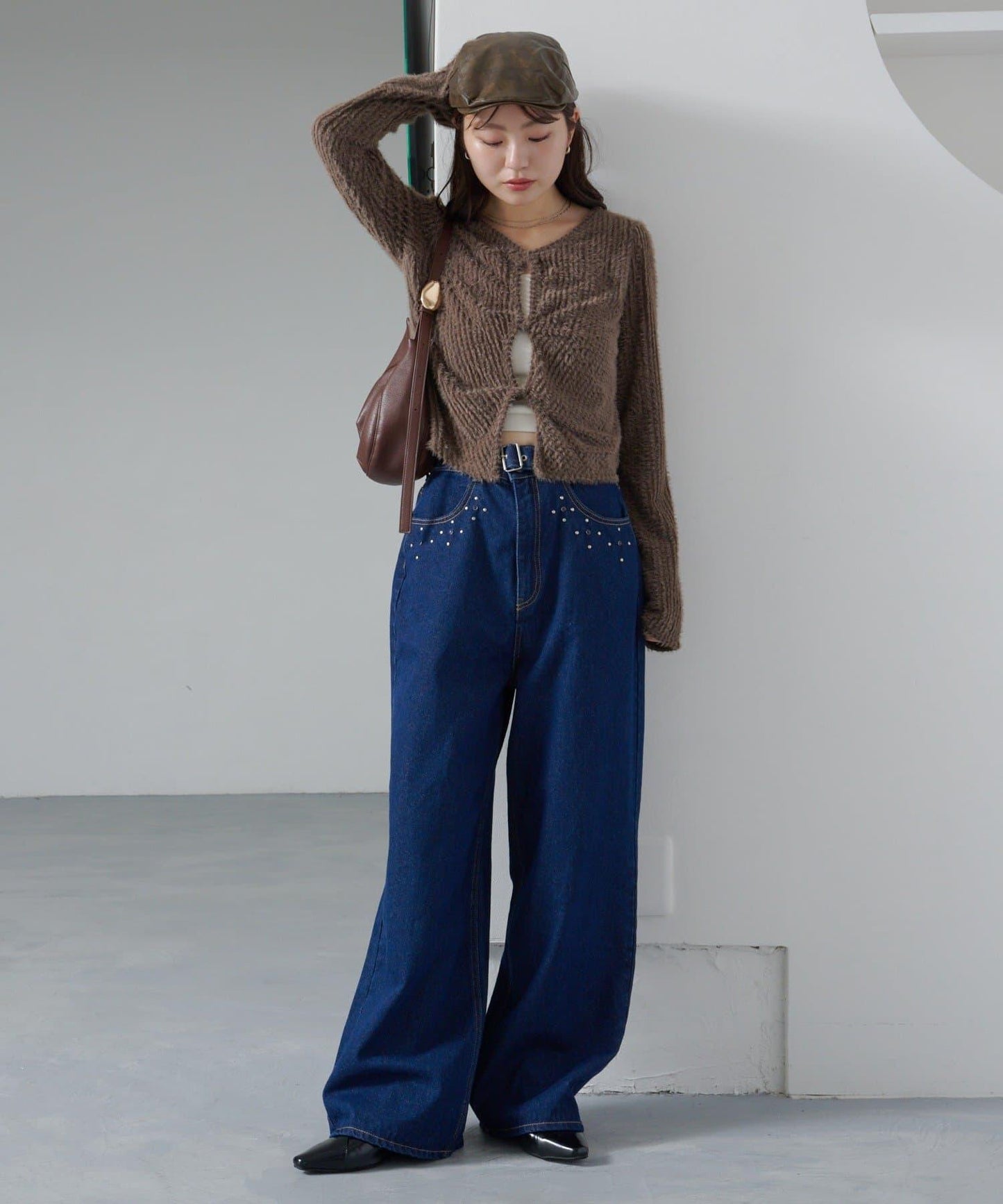 毛邊扭結套頭衫