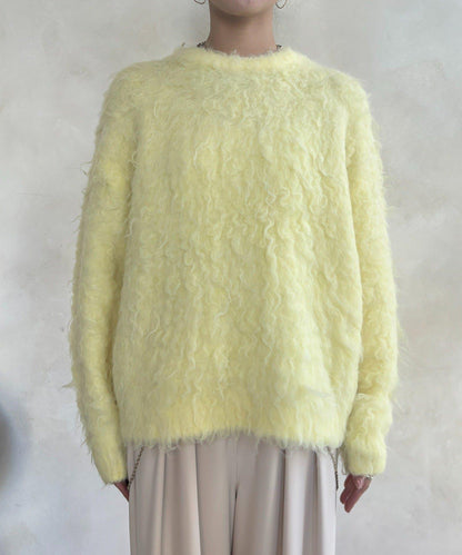 長款毛絨套頭衫