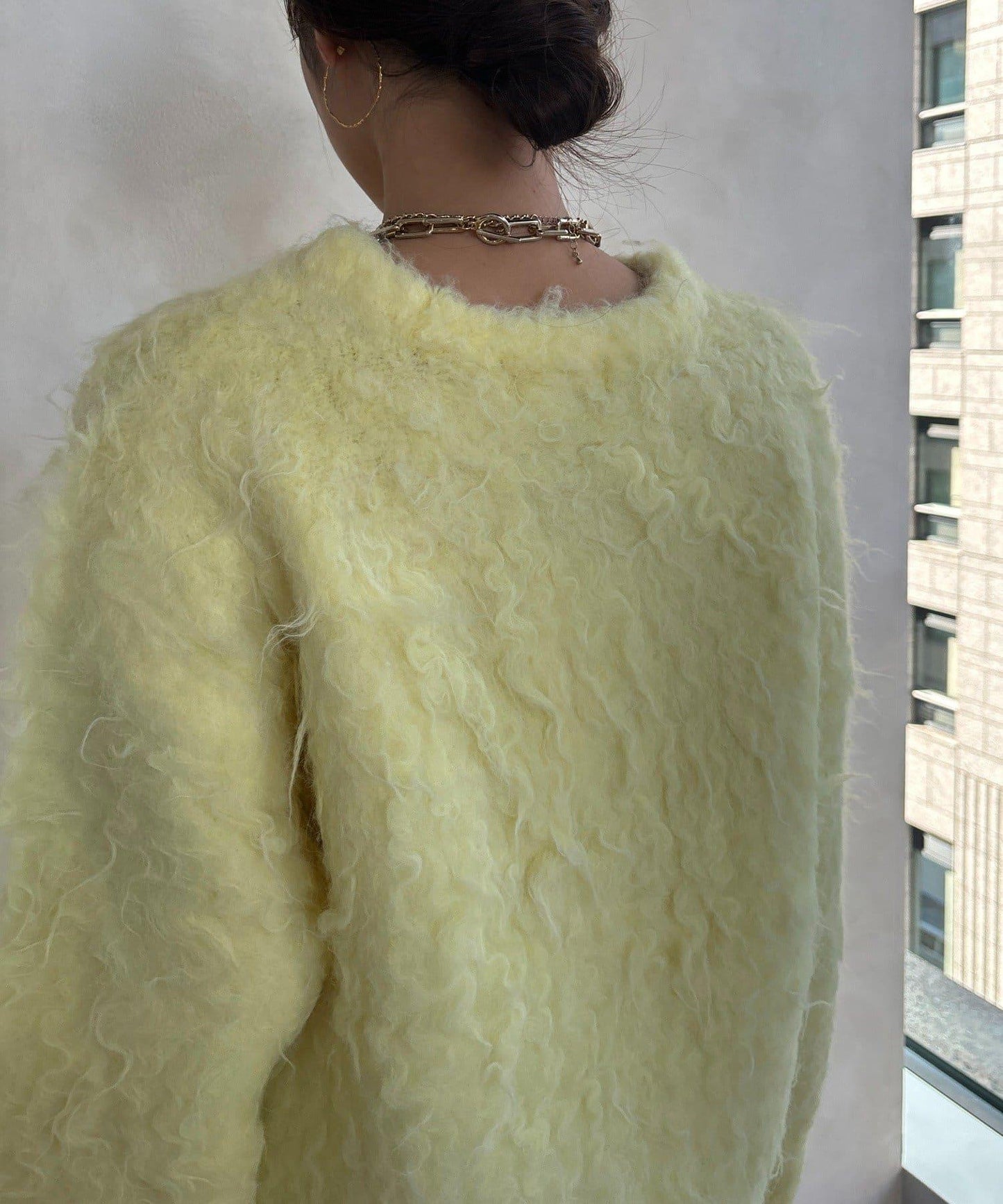 長款毛絨套頭衫