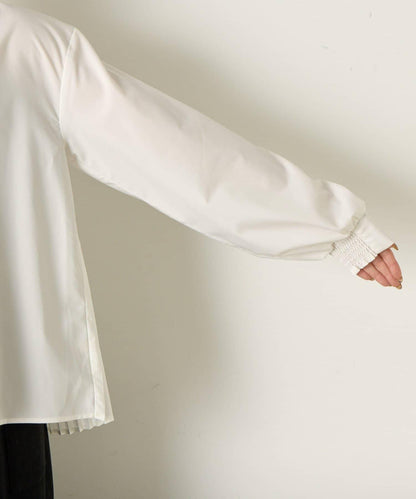 羽毛馬甲套裝襯衫