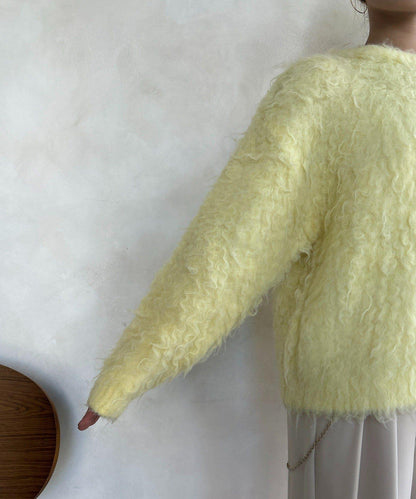 長款毛絨套頭衫