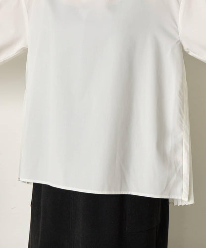 羽毛馬甲套裝襯衫