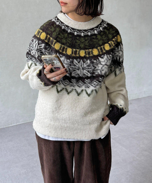 愛心圖案針織衫