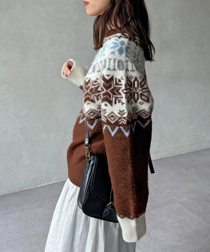 愛心圖案針織衫