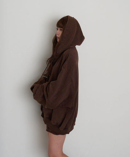 水洗色寬鬆衛衣 / 連帽衫