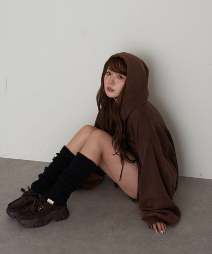 水洗色寬鬆衛衣 / 連帽衫